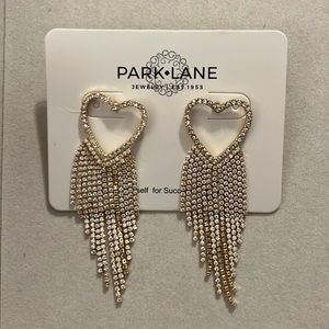 Park Lane Gold and Silver Heart Earrings